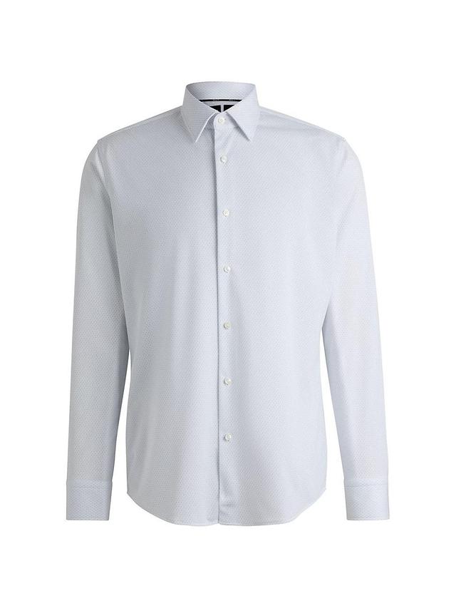 Mens Regular-Fit Shirt in Structured Performance Material Product Image