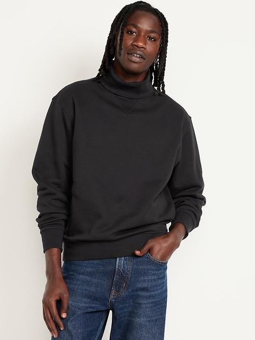 Fleece Turtleneck Sweatshirt Product Image