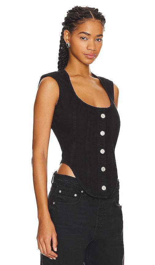 Womens Seamed Scoop Bustier Top Product Image