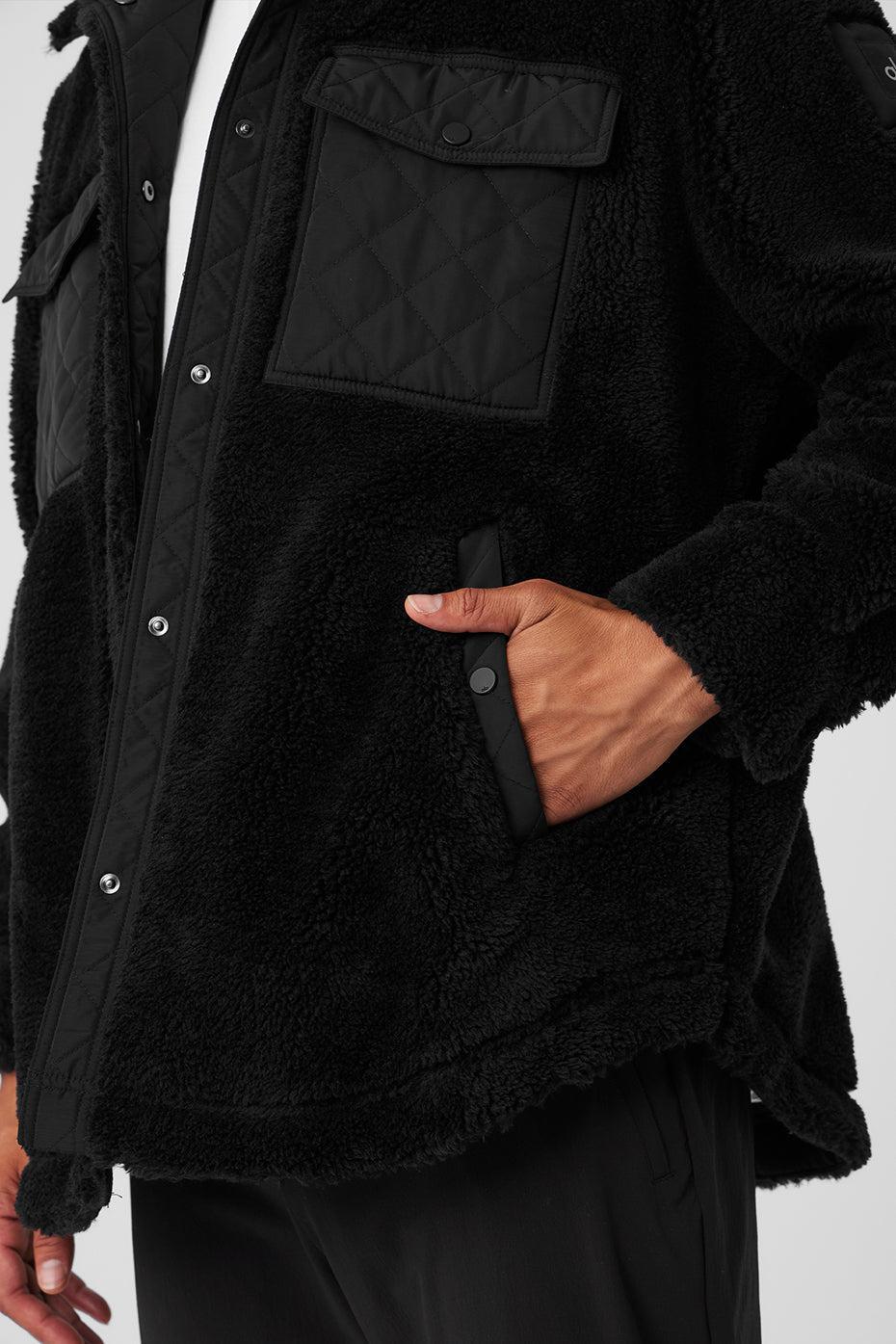 Sherpa Edge Shacket - Black Male Product Image