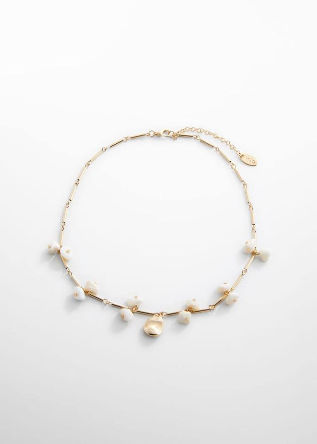 MANGO - Shell chain necklace - One size - Women Product Image