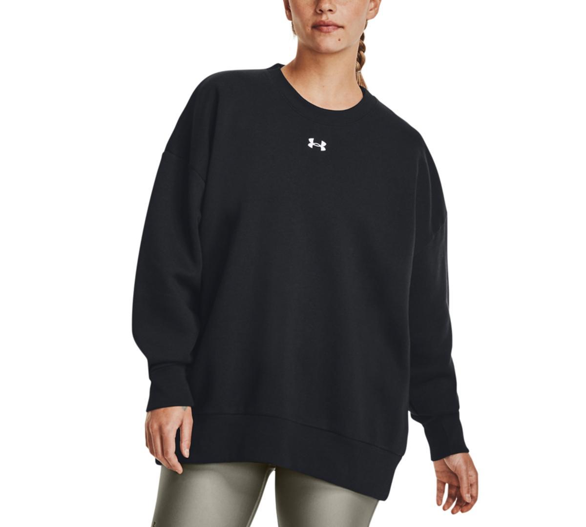 Womens UA Rival Fleece Oversized Crew Product Image