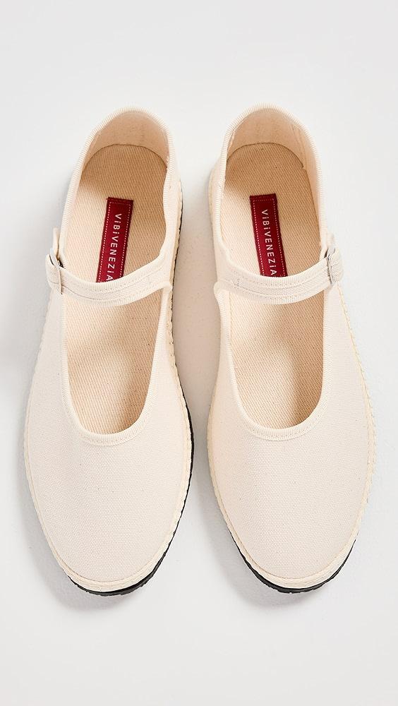 ViBi VENEZiA Mary Janes Ecru Flats | Shopbop Product Image