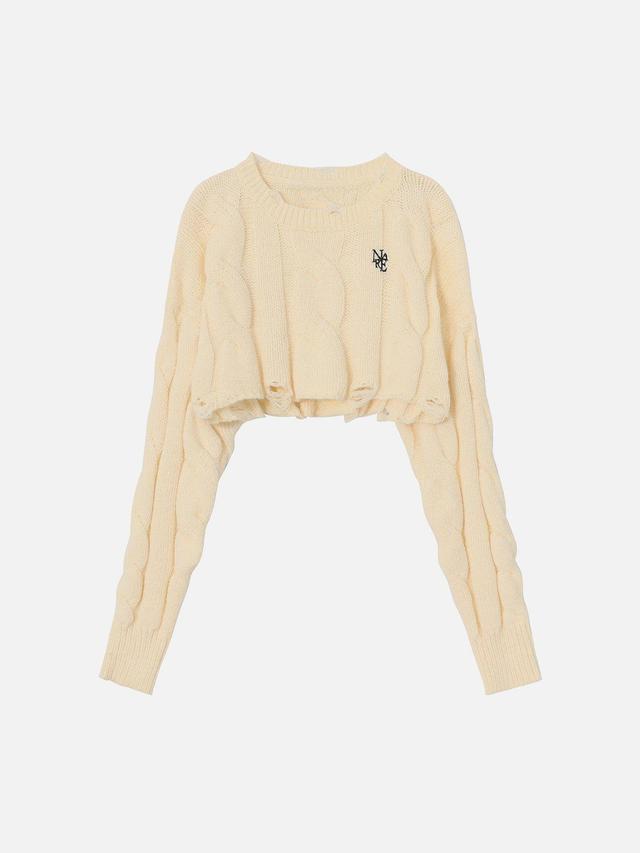 Vintage Basic Crop Sweater Product Image