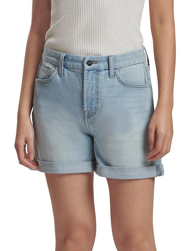 Womens Mid-Rise Jean Shorts Product Image