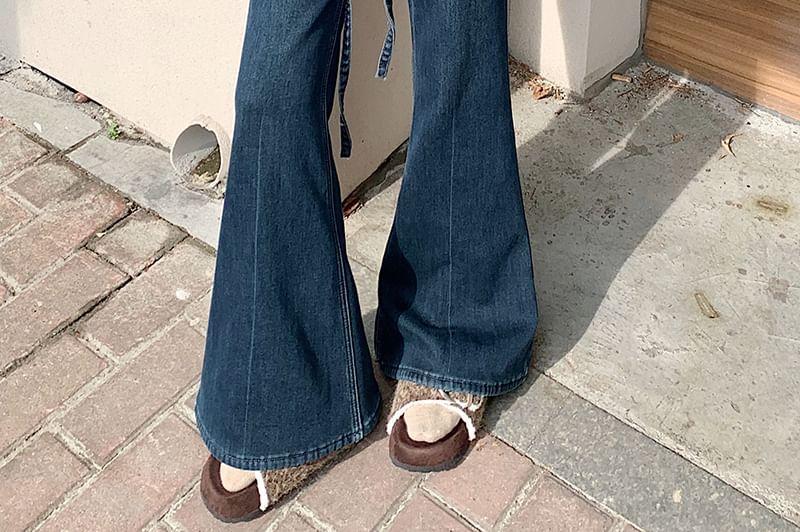 High Rise Washed Wide Leg Jeans Product Image