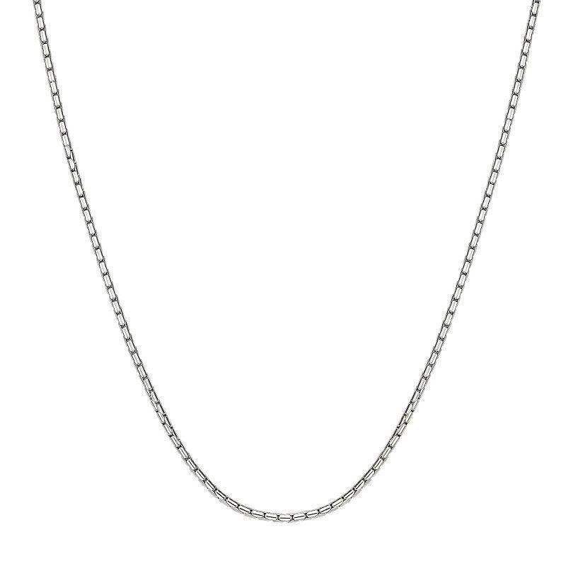 Mens LYNX Stainless Steel Snake Chain Necklace Product Image