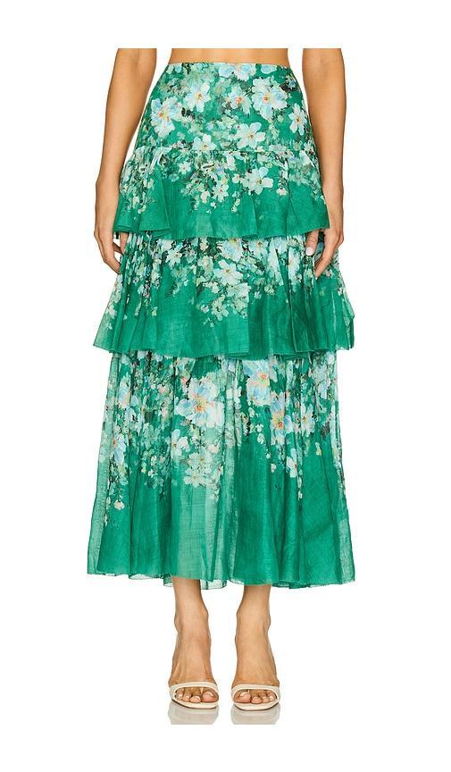 Everley Tiered Midi Skirt Product Image