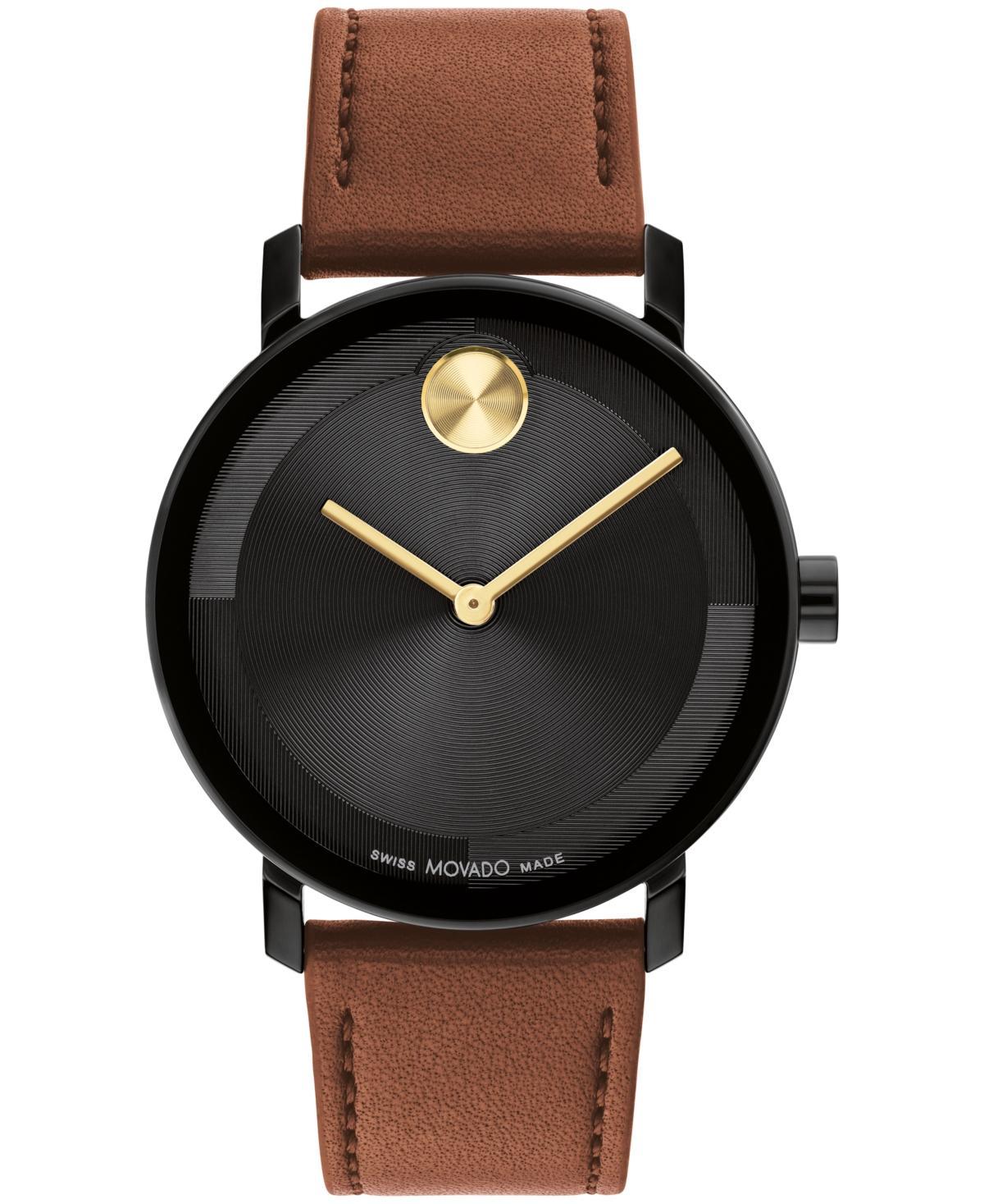 Men's Movado BoldÂ® Evolution Black IP Strap Watch with Textured Tonal Black Dial (Model: 3601123) Product Image