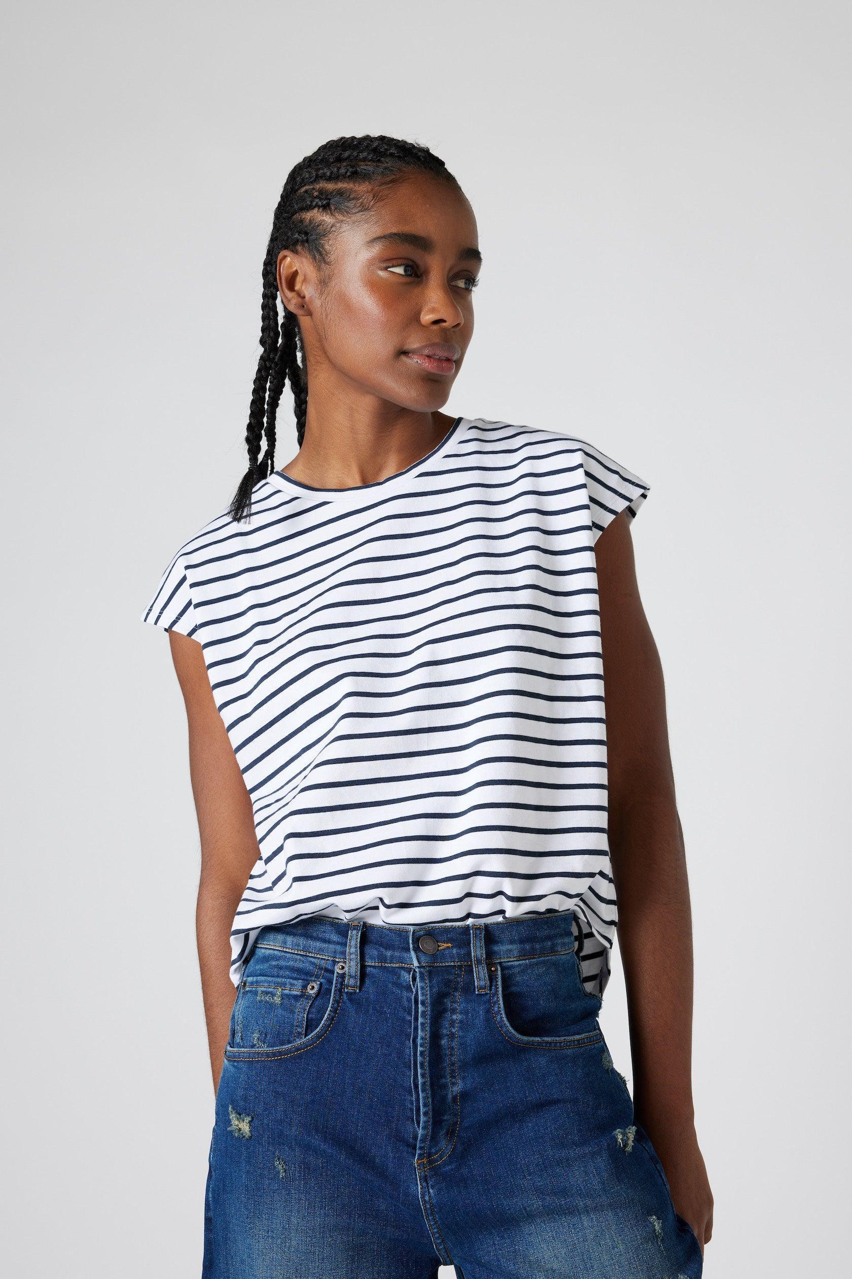 Striped Tuck-In Tee Product Image