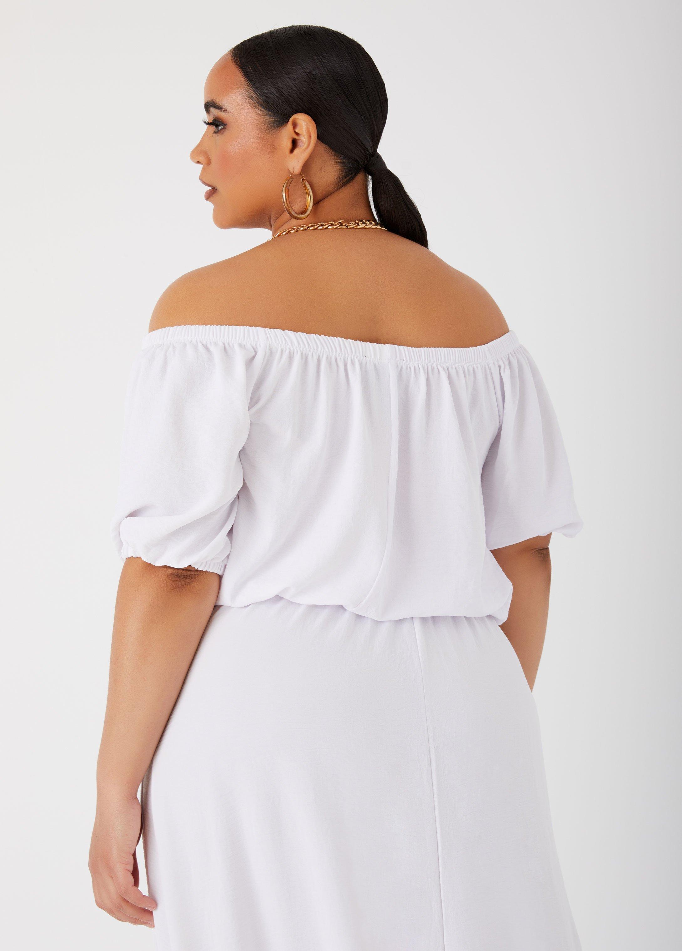 Textured Off The Shoulder Blouse Product Image