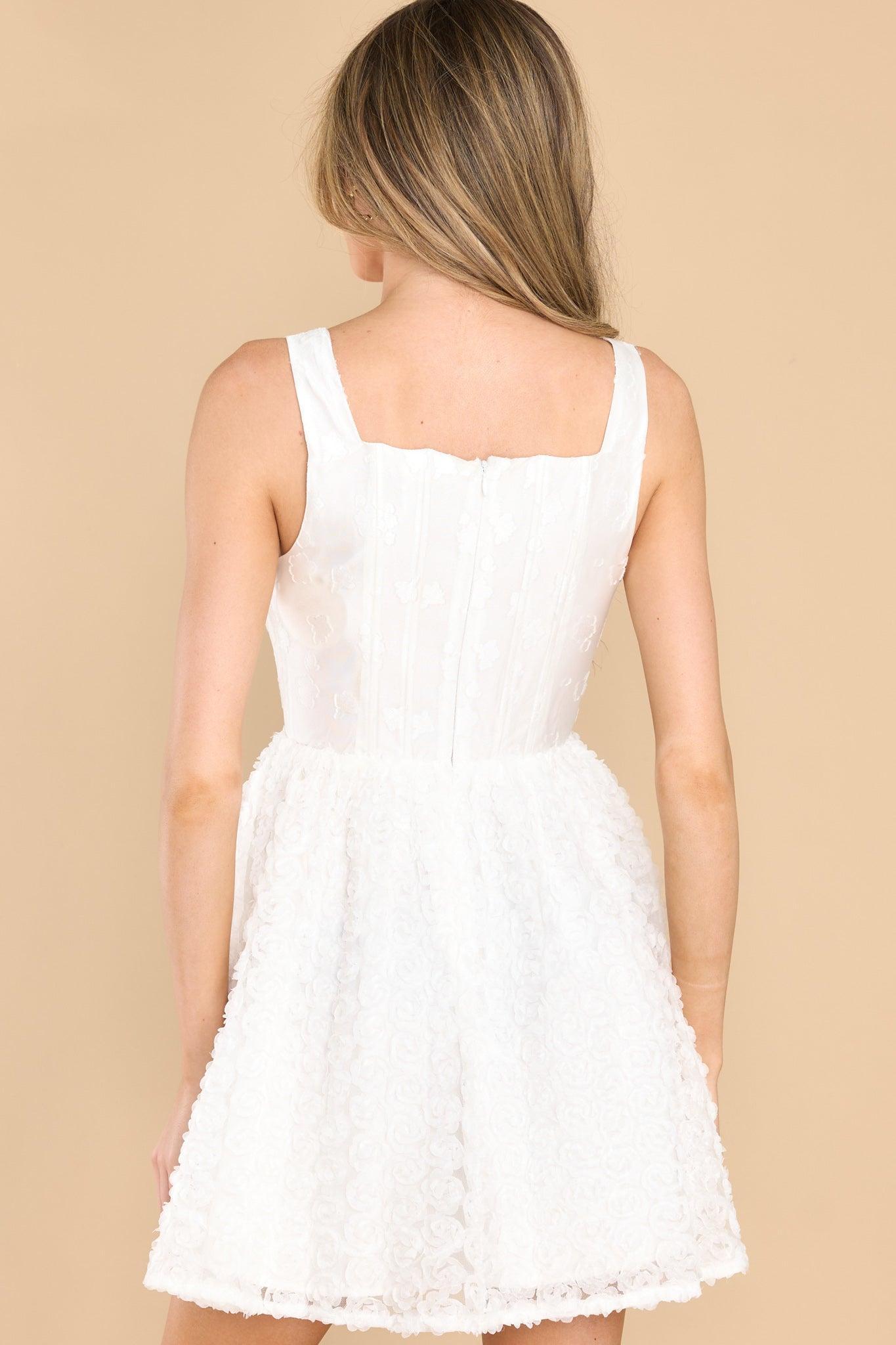 Fluttering On White Floral Dress Product Image