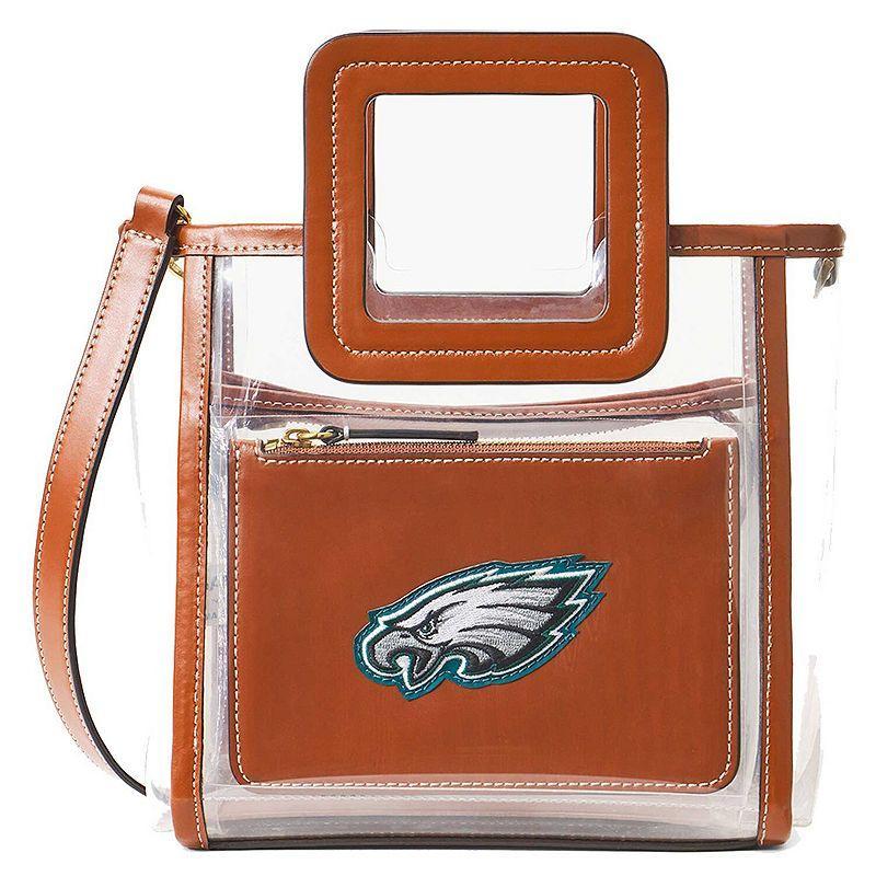 Womens Staud Philadelphia Eagles Clear Mini Shirley Bag Product Image