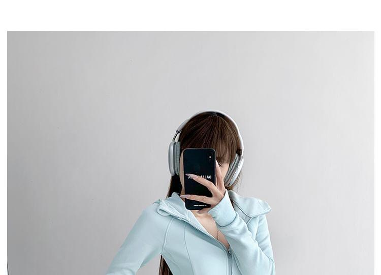 Hooded Sports Jacket in 6 Colors Product Image