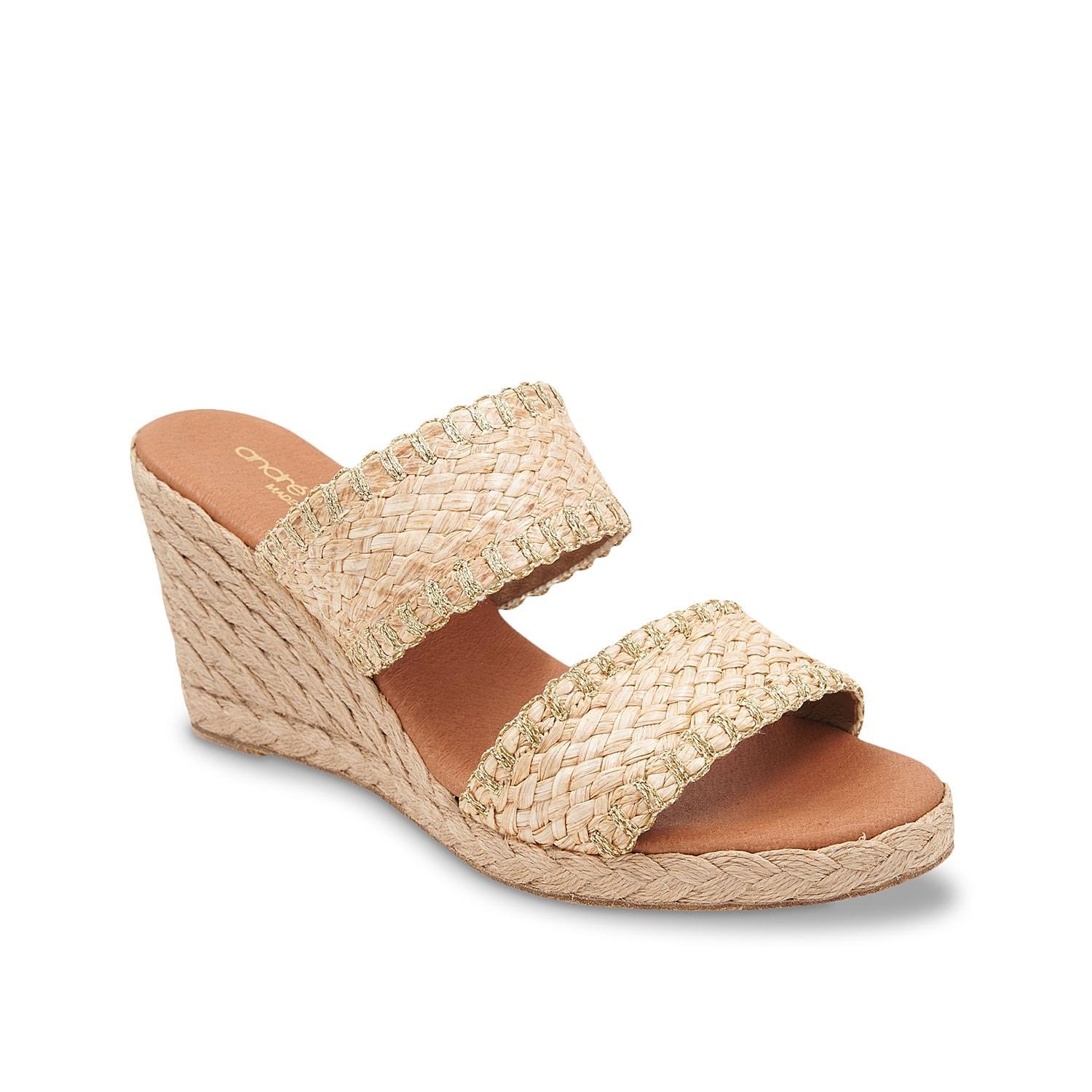 Andre Assous Nori Braided Multi Raffia Espadrille Slip Product Image