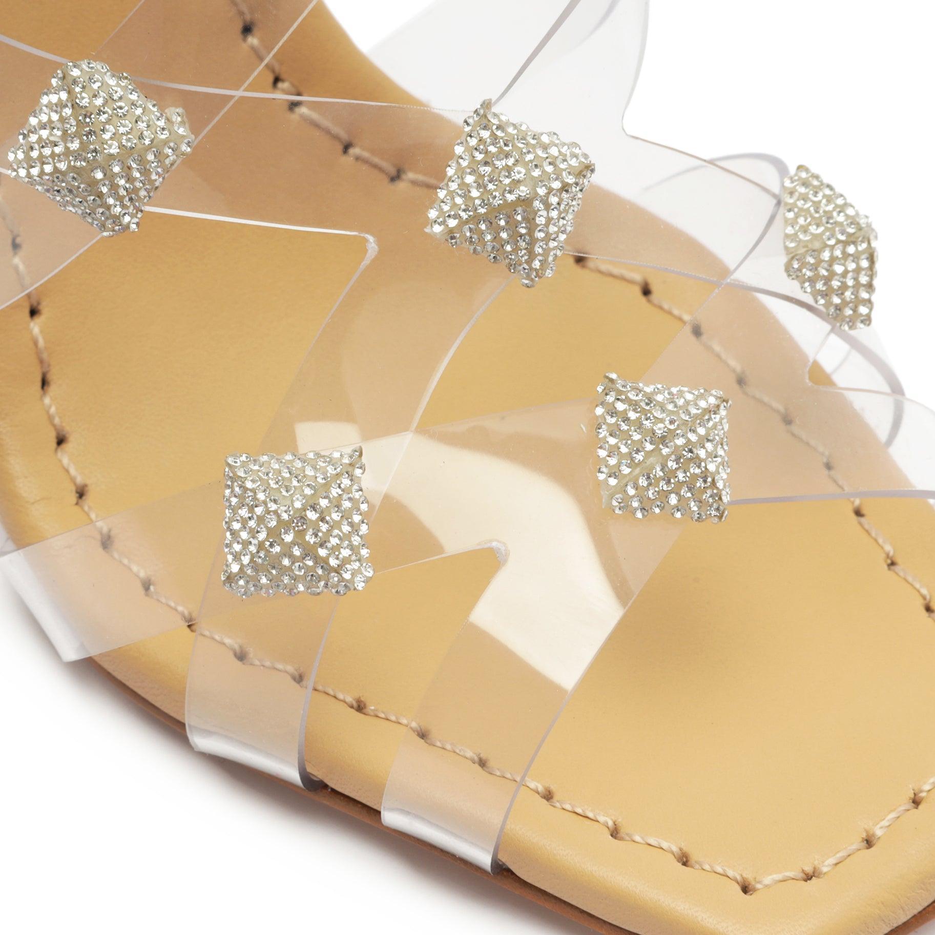 Georgia Sandal - 6 Light Beige Vinyl Product Image