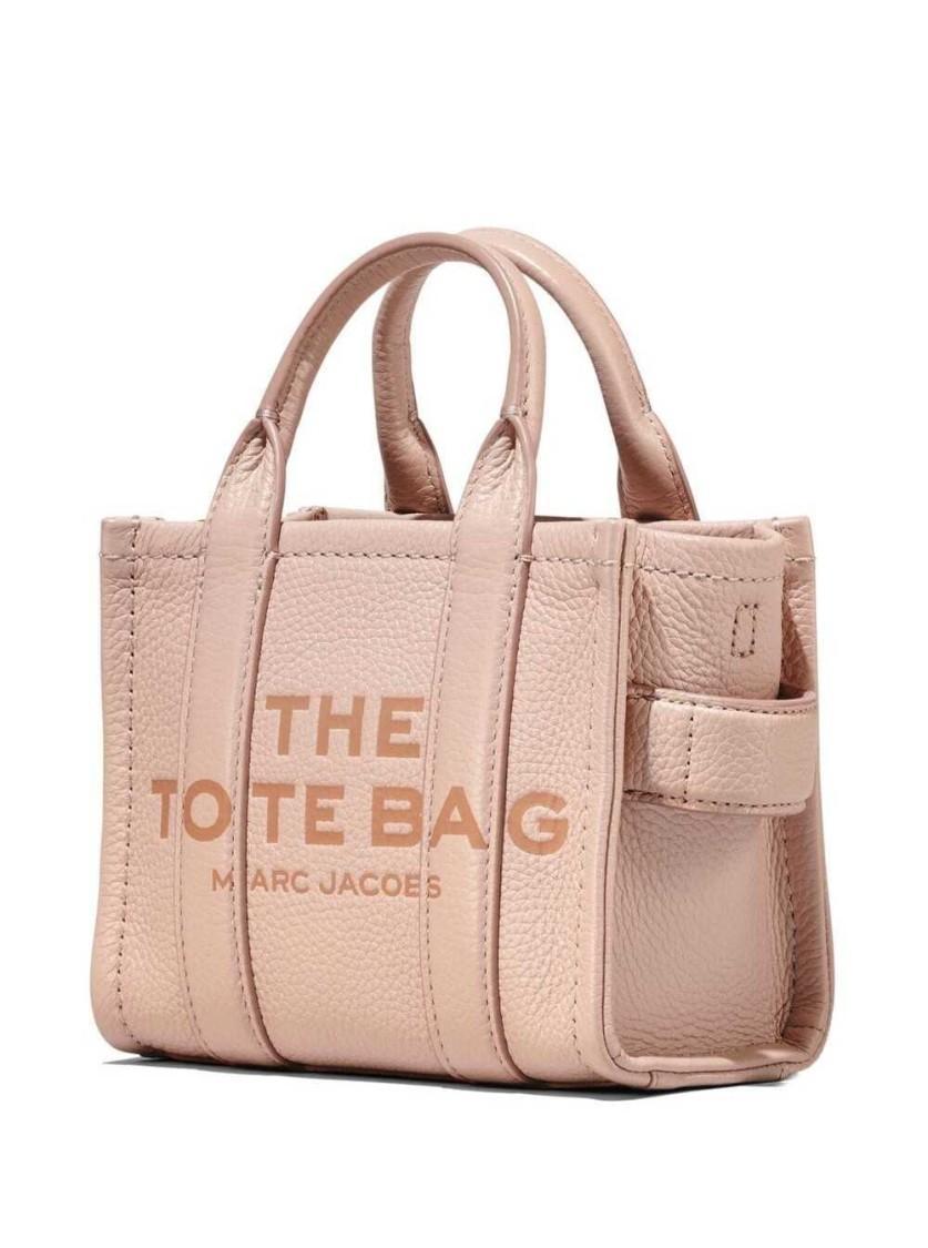 MARC JACOBS Womens Rose The Tote Micro Grained-leather Tote Bag In Pink Product Image