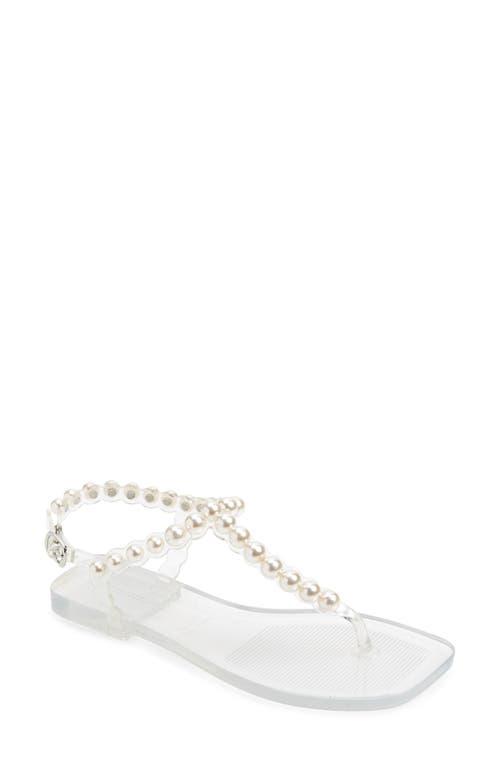 Jeffrey Campbell Pearlesque Imitation Pearl Ankle Strap Sandal Product Image