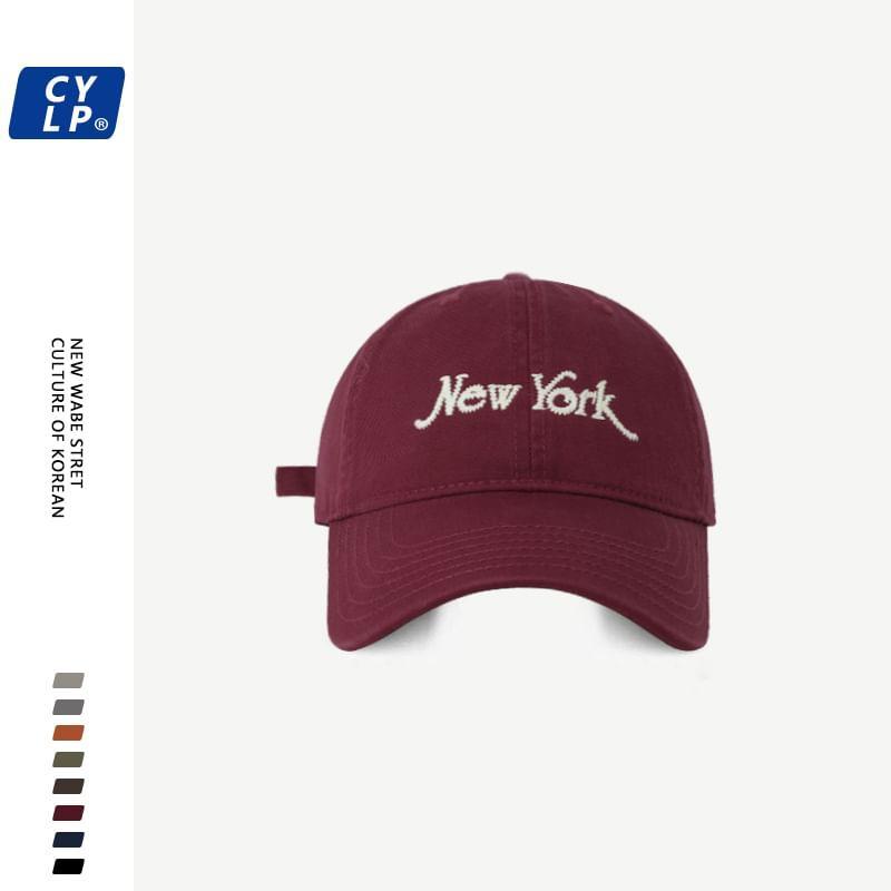 Lettering Embroidered Baseball Cap Product Image