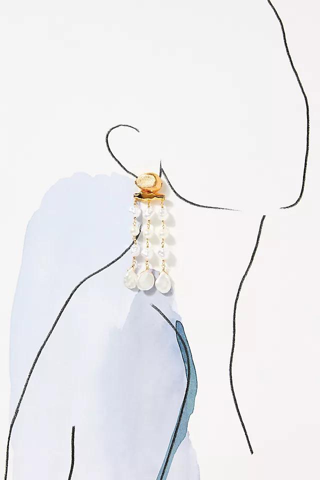 Statement Pearl Drop Earrings Product Image