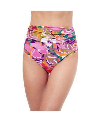 Profile by Gottex Womens Tropikaia High Waist swim bottom with side shirring Product Image