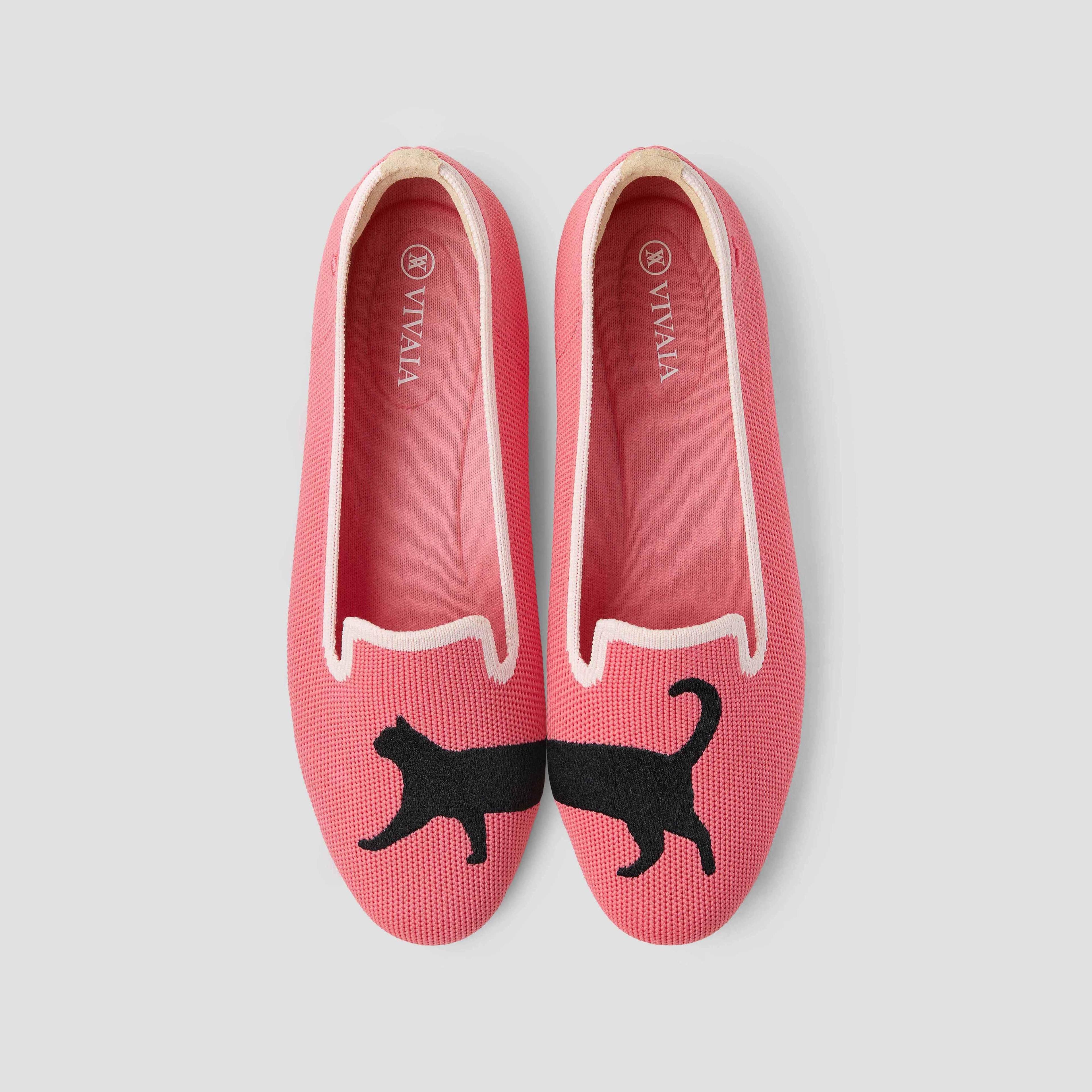 Round-Toe Embroidered Loafers (Audrey) Product Image