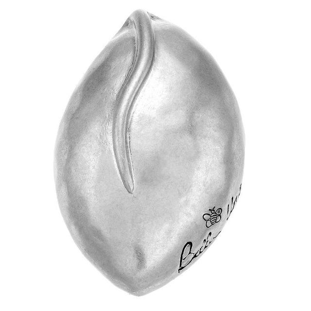 Bella Uno Leaf Statement Ring, Womens Silver Tone Product Image