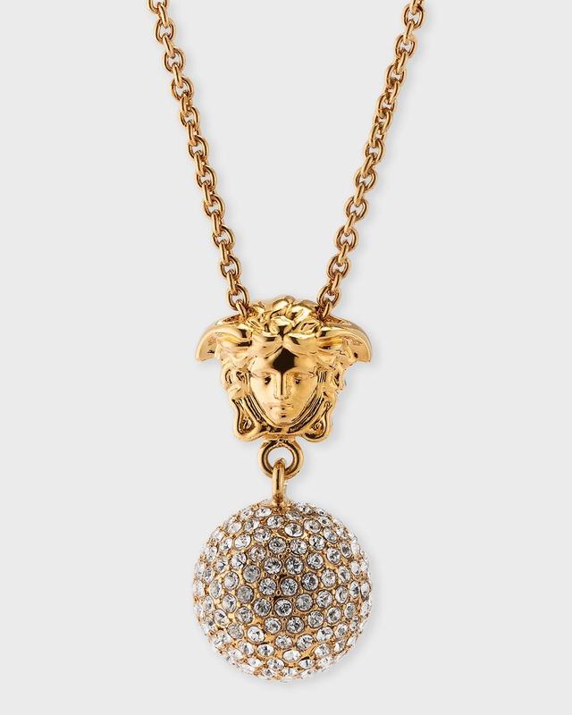 Womens Goldtone & Crystal Medusa Pendant Necklace Product Image