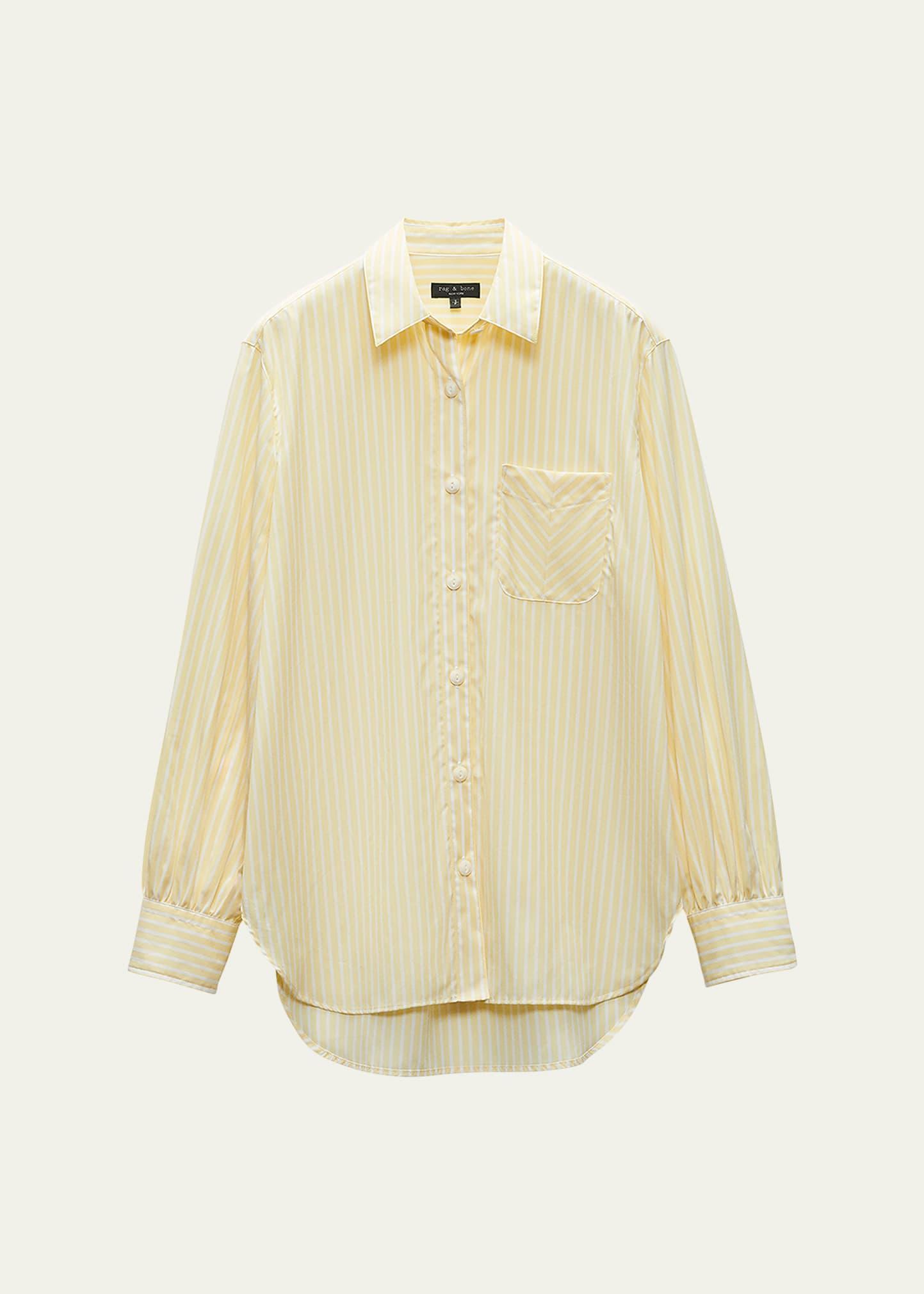 rag & bone Maxine Stripe Cotton Button-Up Shirt Product Image