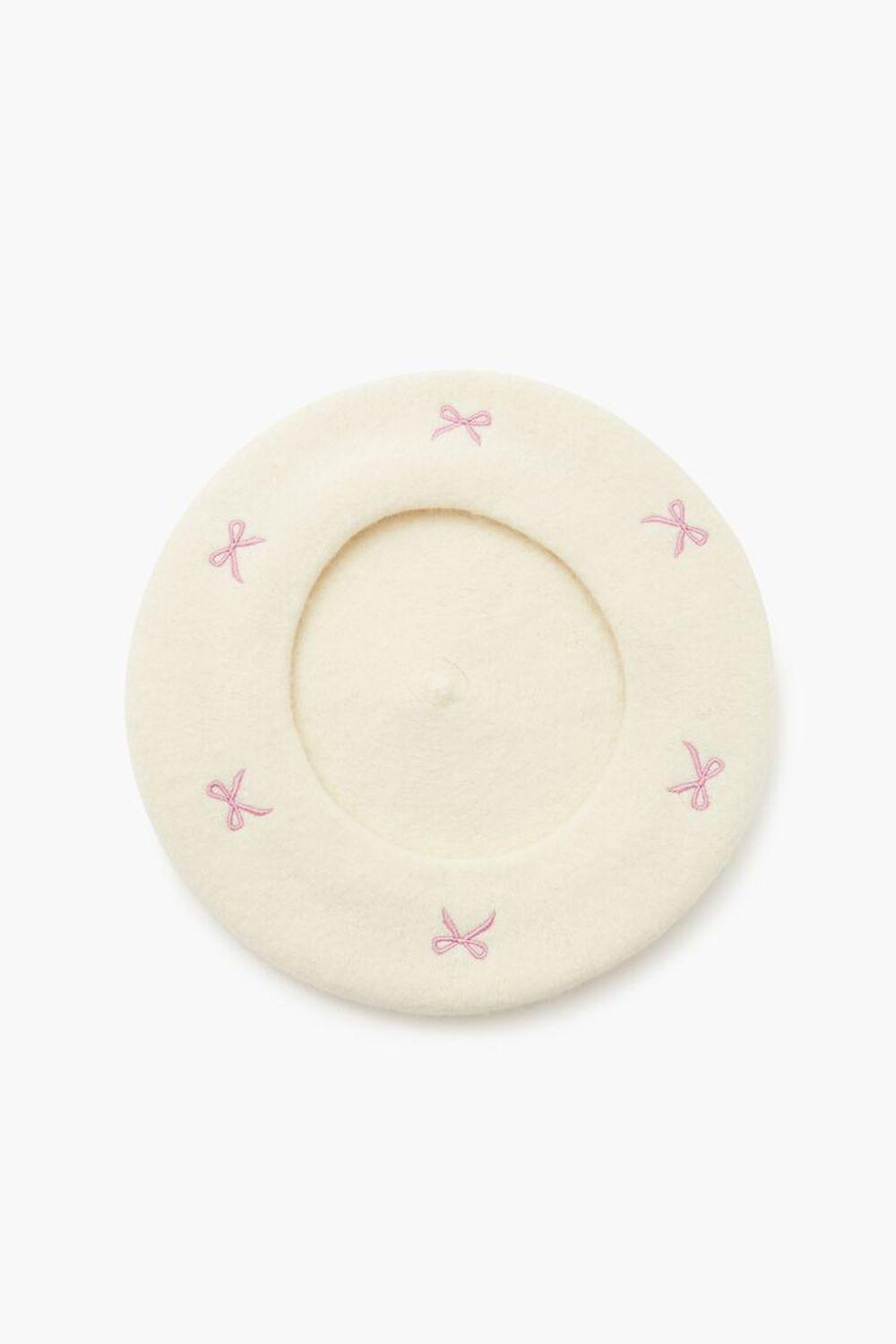 Embroidered Bow Beret | Forever 21 Product Image