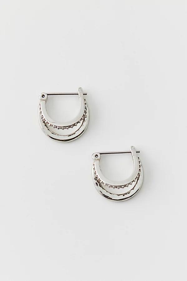 14k Gold Plated Double Hoop Earring Womens at Urban Outfitters Product Image