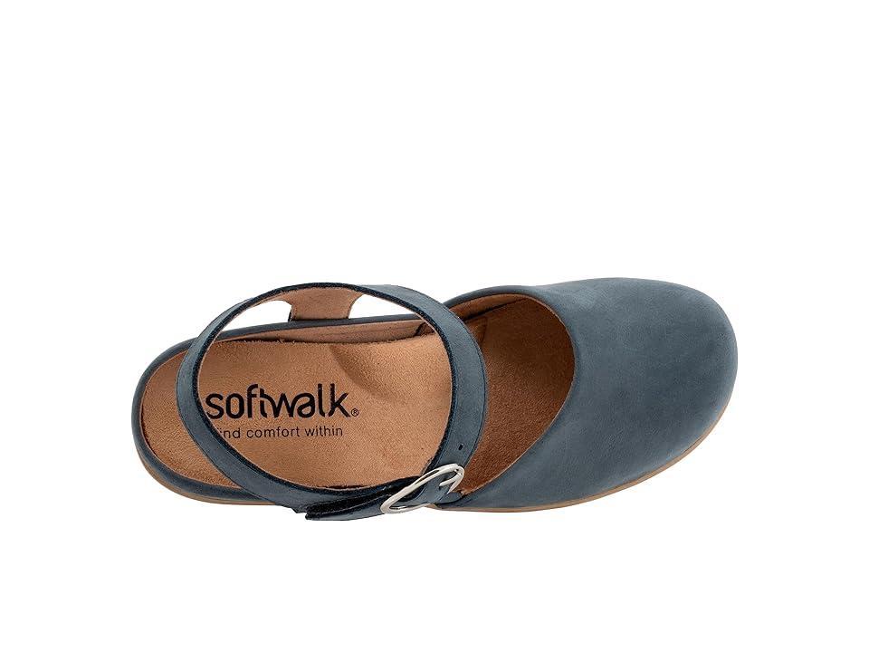 SoftWalk Mabelle Nubuck Suede Ankle Strap Clogs Product Image