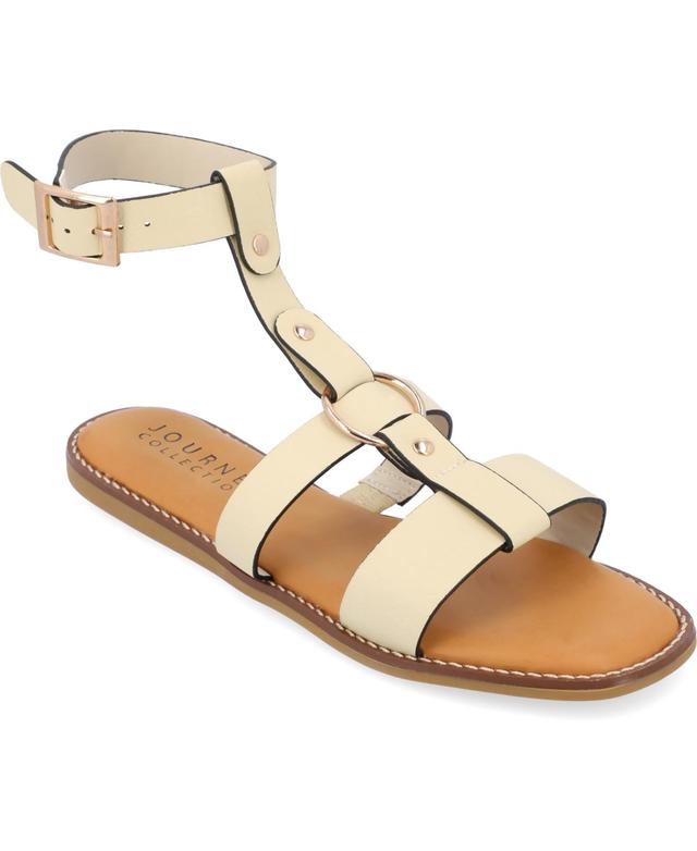 Journee Collection Womens Eleanora T-Strap Sandals Product Image