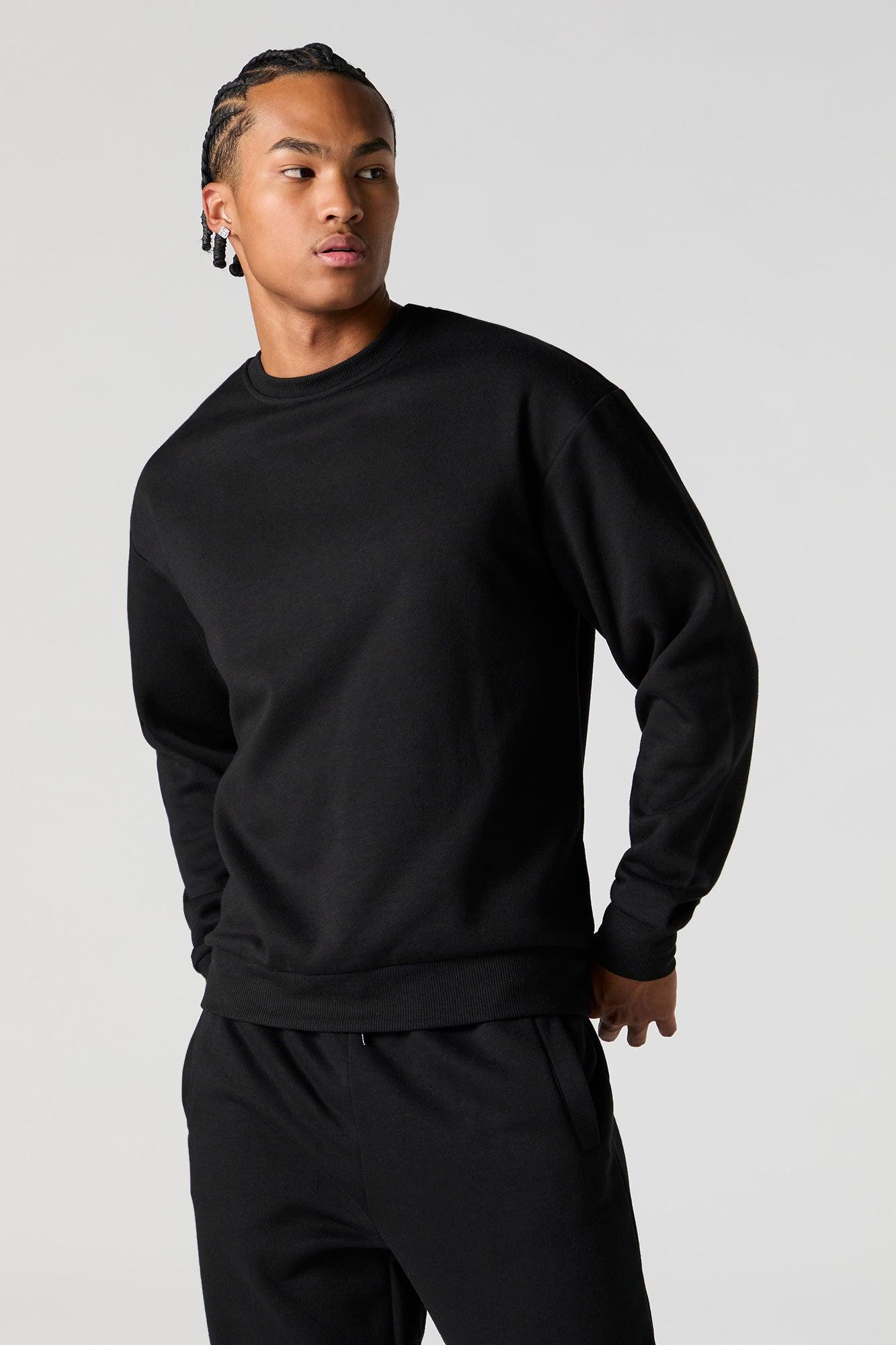 Solid Fleece Sweatshirt Male Product Image