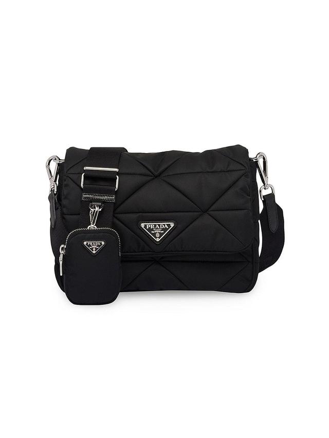 Womens Padded Re-Nylon Shoulder Bag Product Image