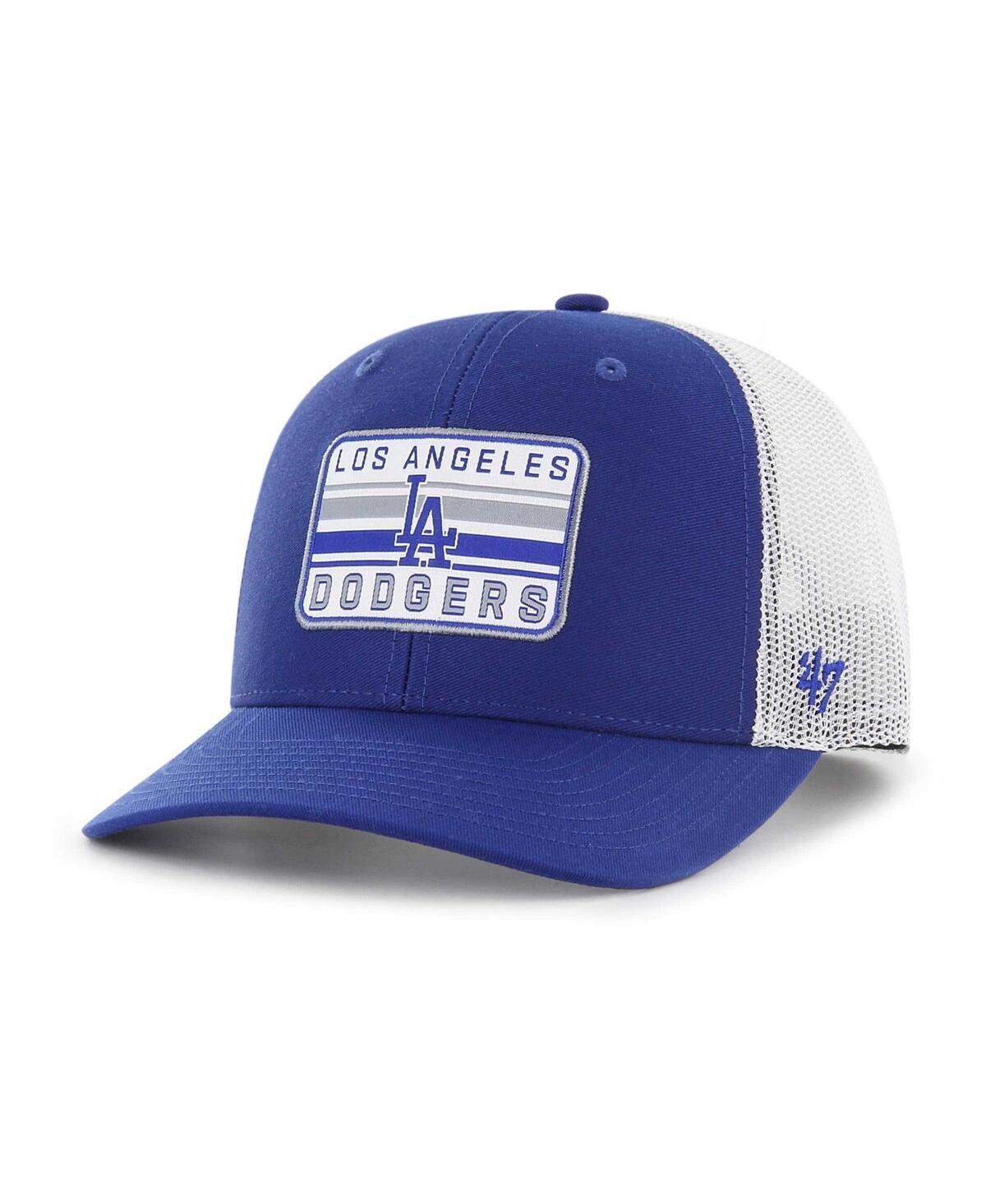 Men's '47 Royal Los Angeles Dodgers Drifter Trucker Adjustable Hat Product Image