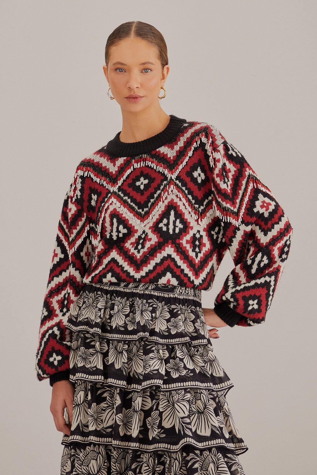 Rauti Beaded Knit Sweater, RAUTI MULTI / XS Product Image