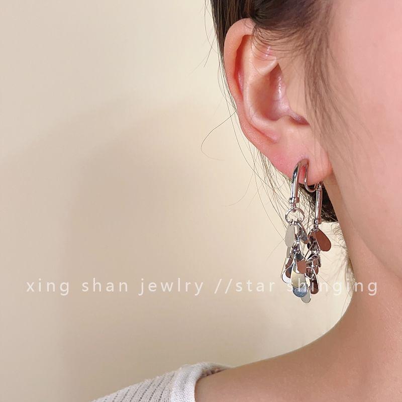 Fringe Hoop Earring / Clip On Earring Product Image