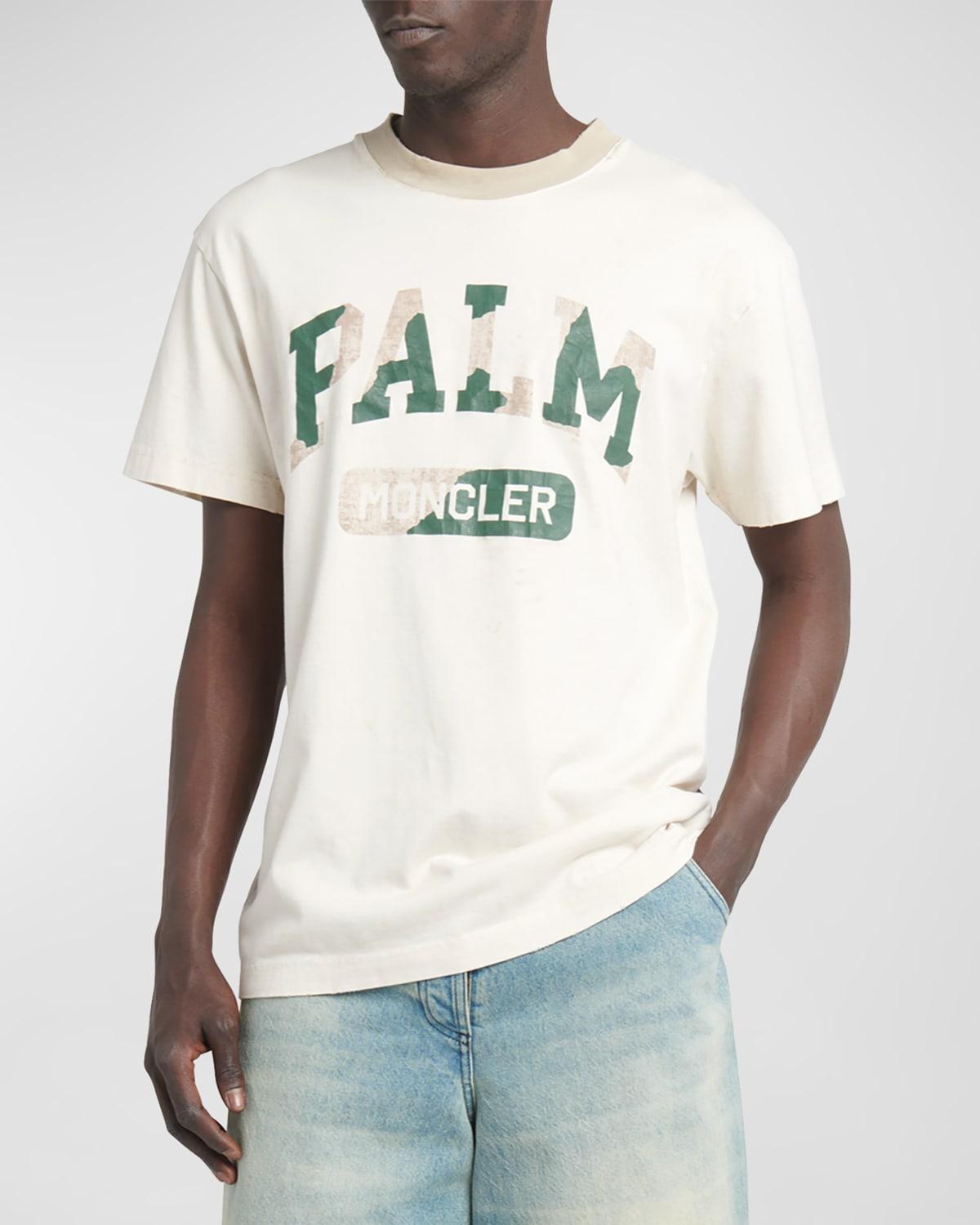 Mens Moncler x Palm Angels Logo T-Shirt Product Image