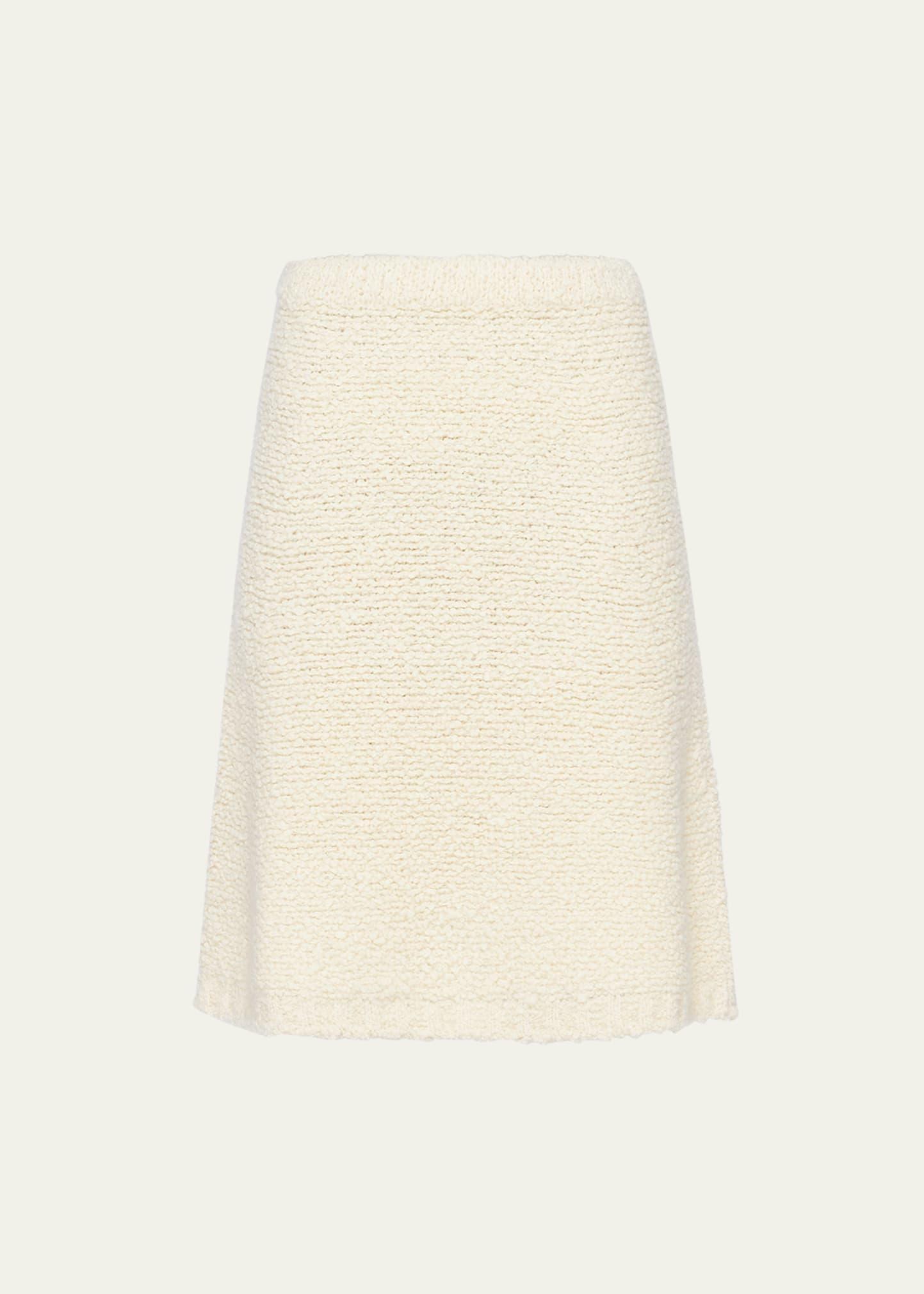 Womens Boucl Mohair Knit Skirt Product Image