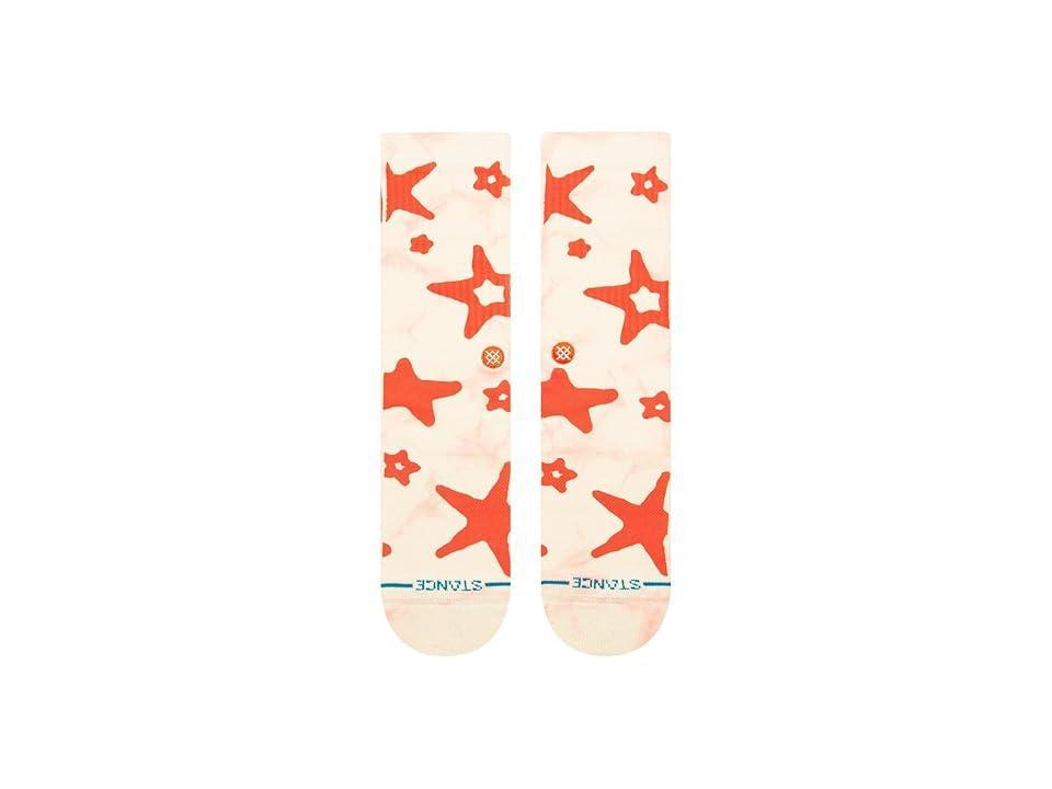 Stance Starry Eyed Crew (Cream) Women's Crew Cut Socks Shoes Product Image