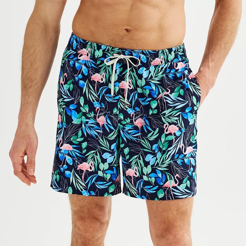 Mens Sonoma Goods For Life 7-in. Swim Trunks Pink Product Image