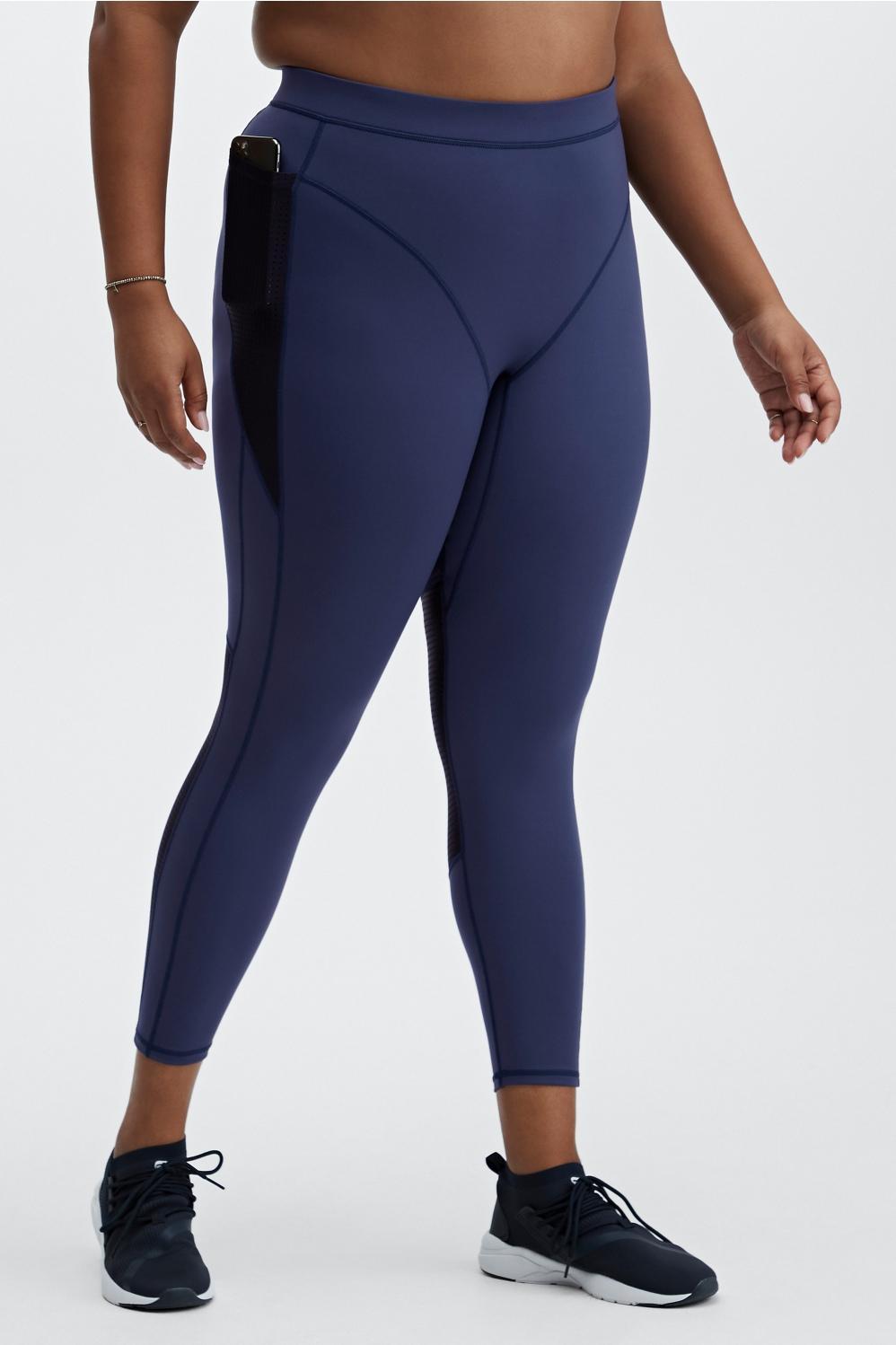 Fabletics High-Waisted Motion365 Spin 7/8 Womens black Size XXS Product Image