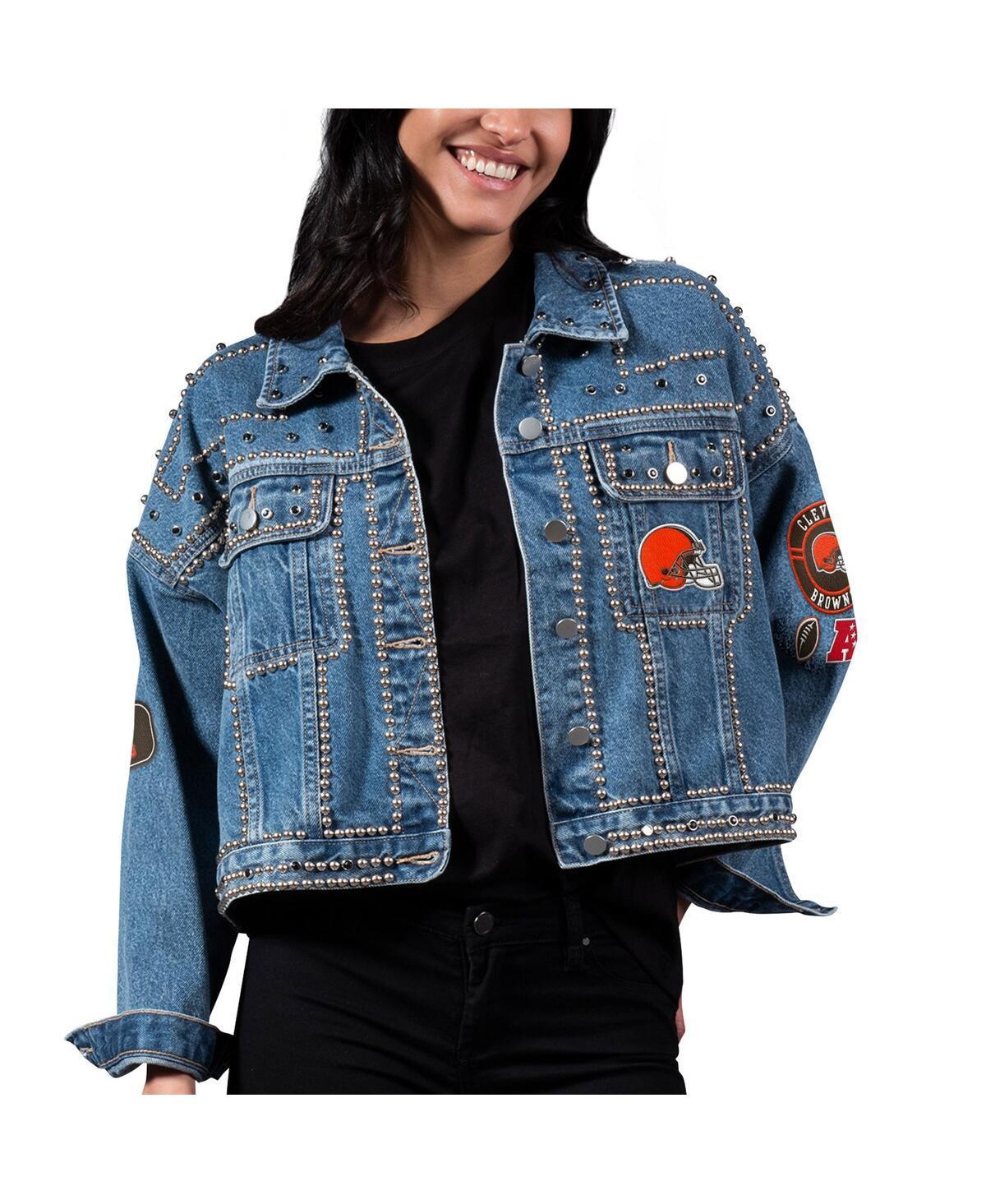 Womens G-III 4Her by Carl Banks Tampa Bay Buccaneers First Finish Medium Denim Full-Button Jacket Product Image