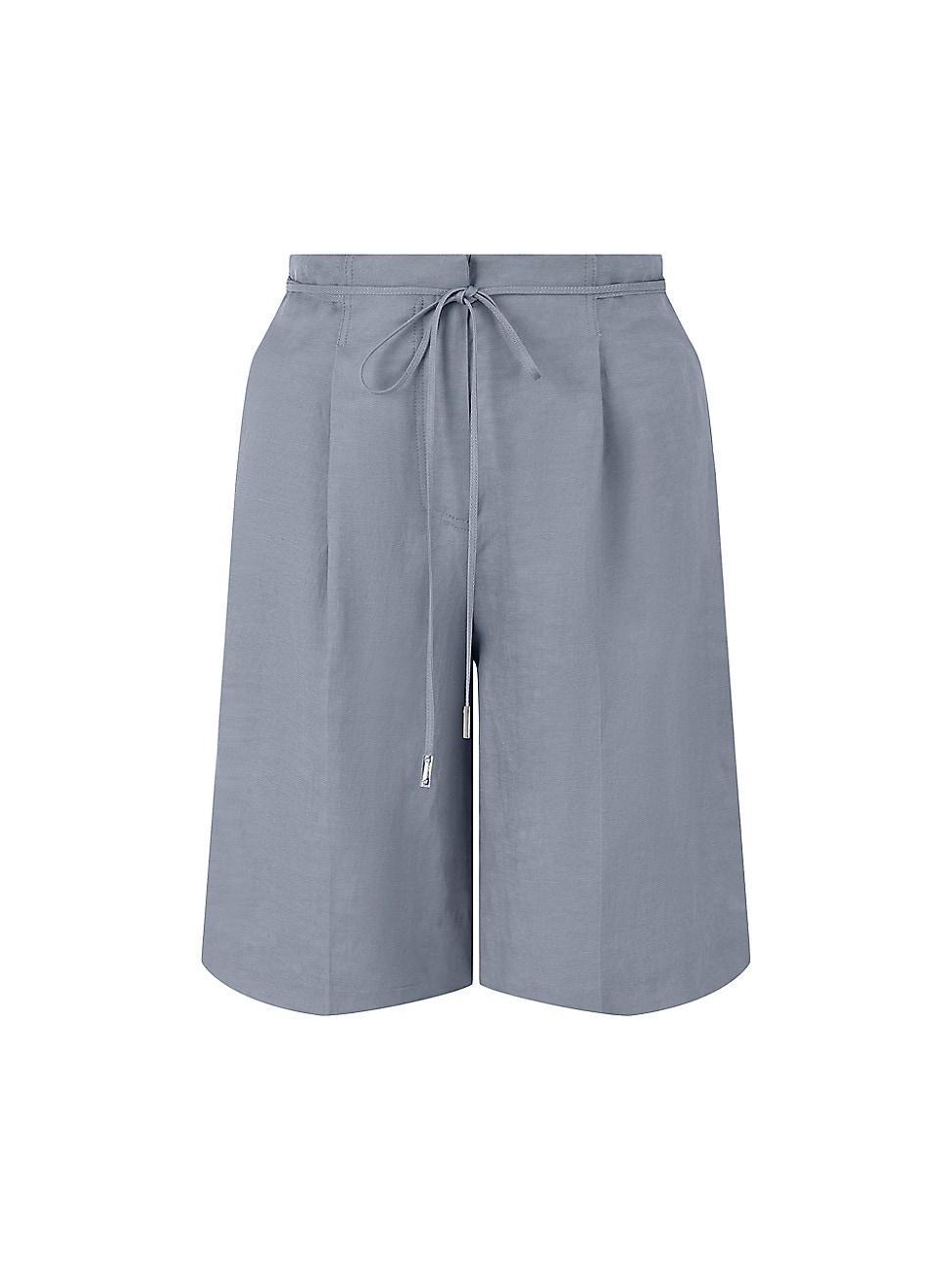 Womens Parker Linen-Blend Wide-Leg Shorts Product Image