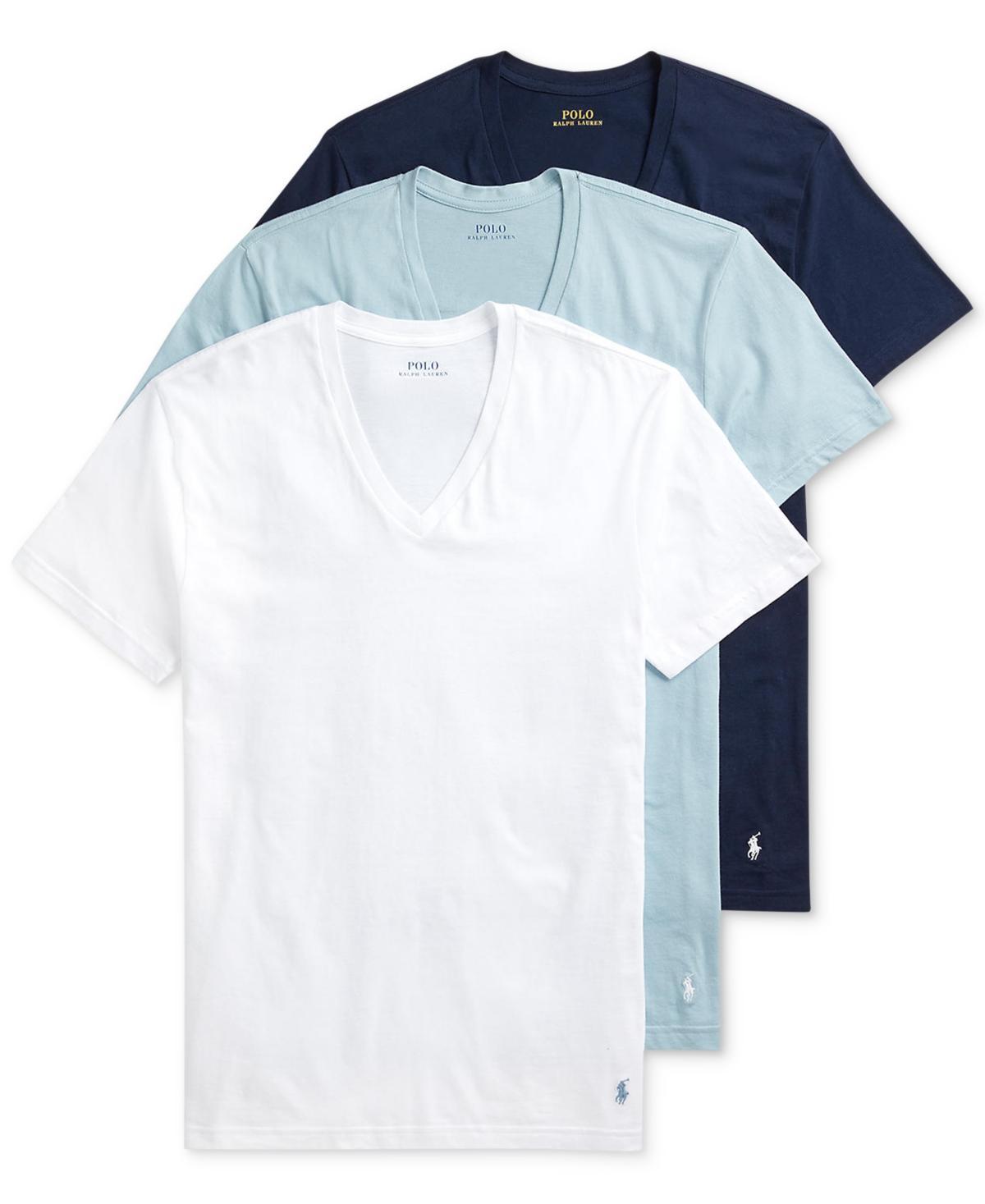 Classic Fit Cotton Wicking V-Neck T-Shirt 3-Pack Product Image