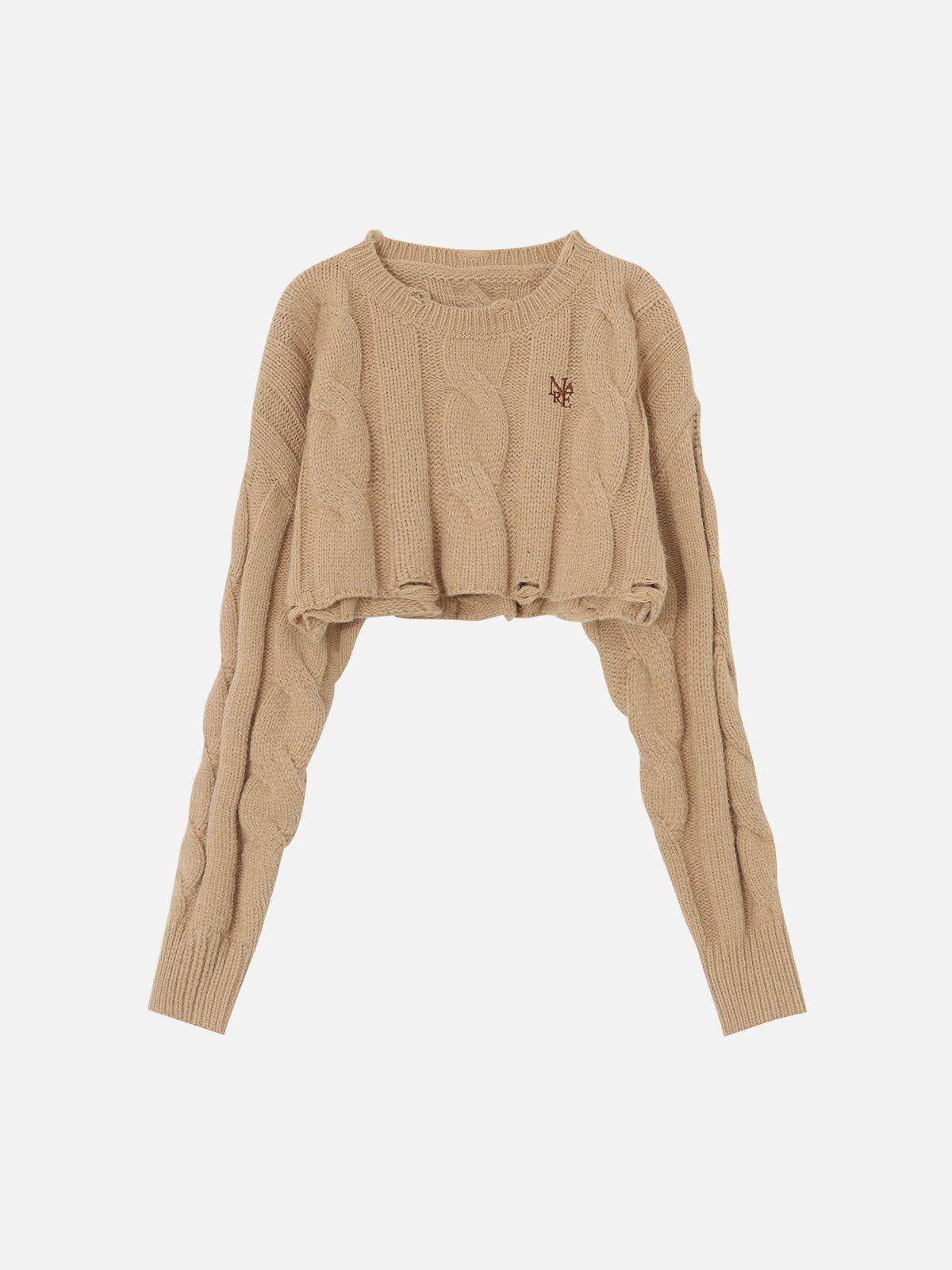 Vintage Basic Crop Sweater Product Image