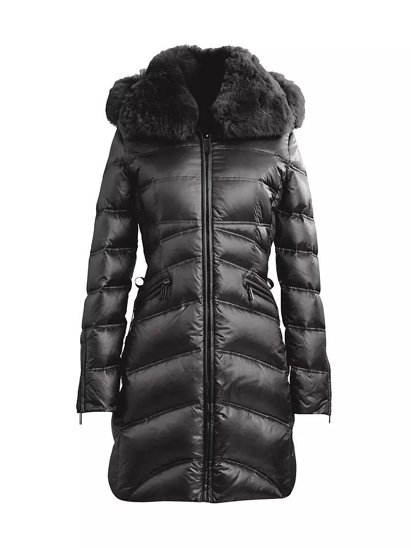 Cloe Shearling-Trim Puffer Jacket product image