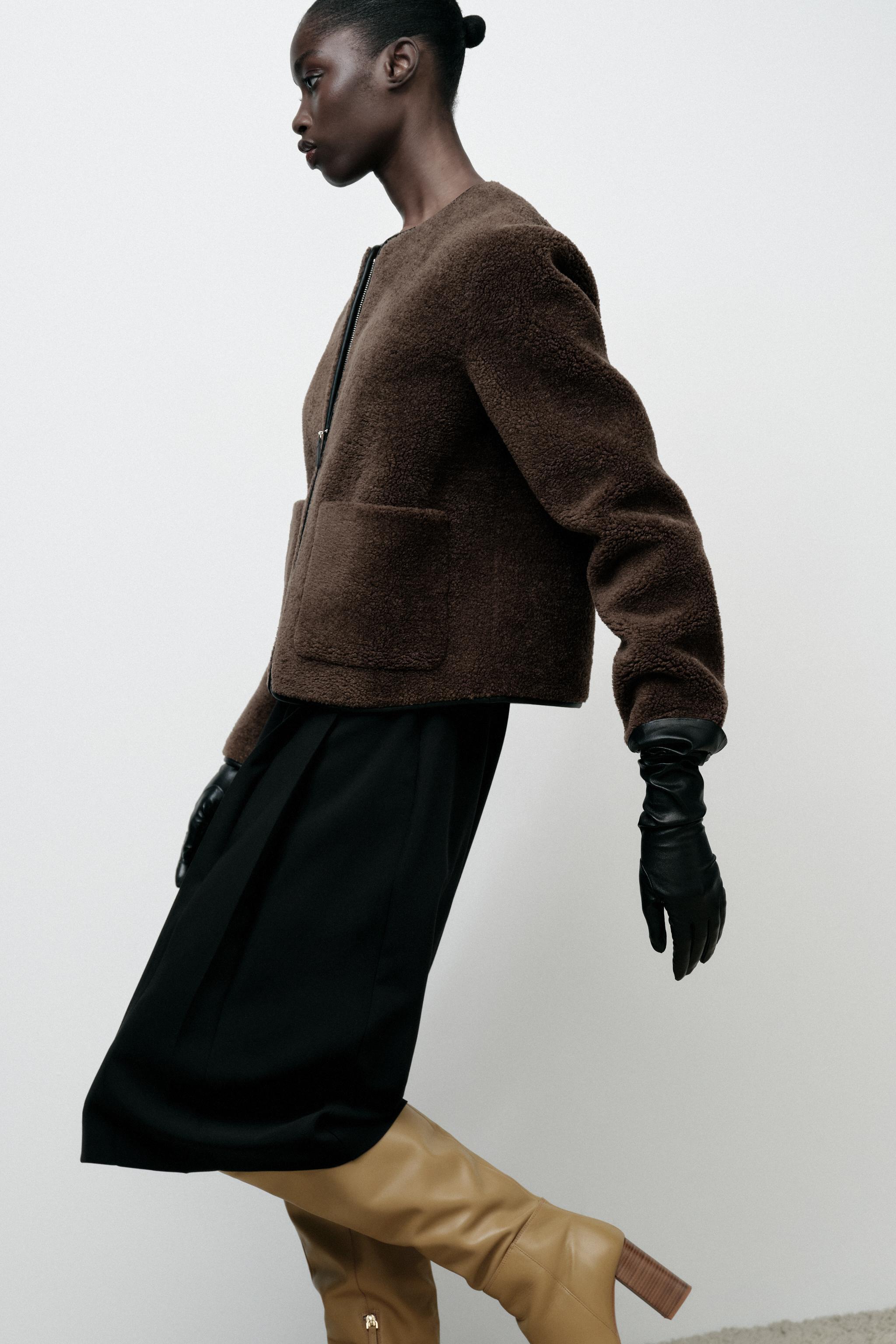 JACKET WITH FAUX SHEARLING Product Image