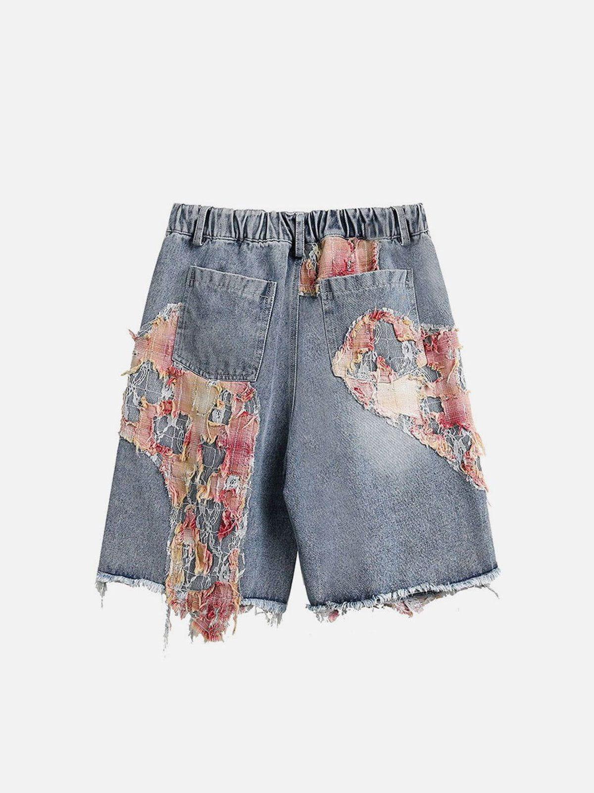 Aelfric Eden Heavy Craftsmanship Lace Jorts Product Image